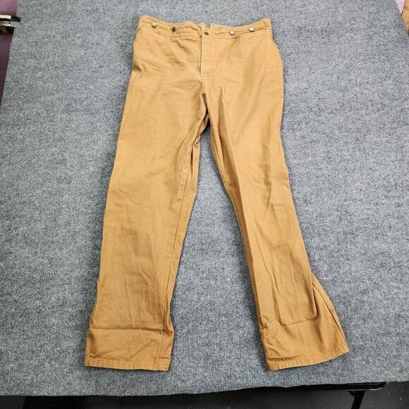 Wah Maker Duck Canvas Western Buckle Back Frontier Trousers Work Pants 44X35 - Picture 1 of 15